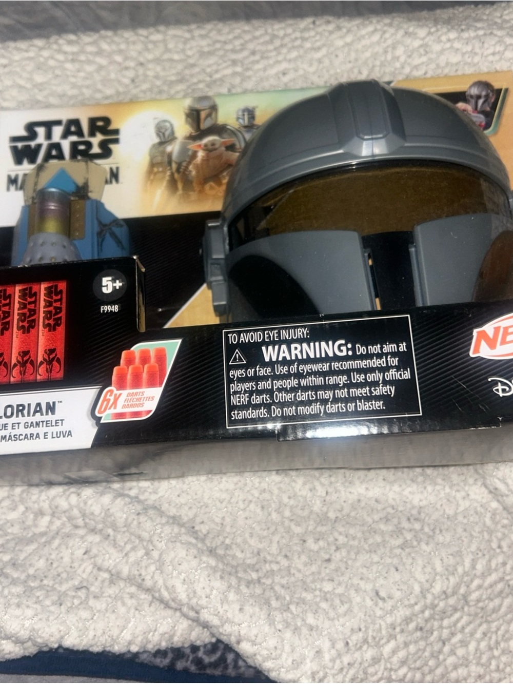 Star Wars The Mandalorian Mask & Gauntlet Set NERF Dart Blaster Toy